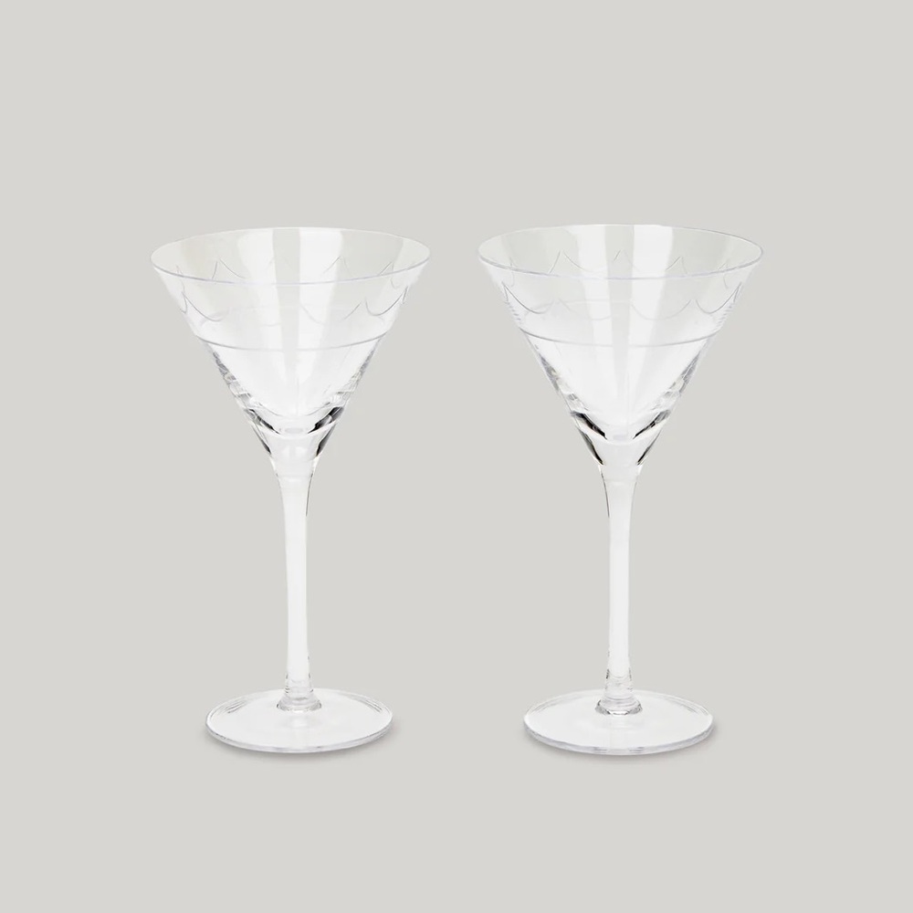 BNIB Set of 2 Martini Glasses from The Connaught London